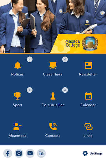 Android application Masada College NSW screenshort