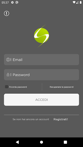 Android application Smash Padel Aprilia screenshort