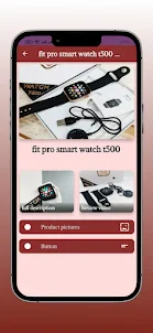 fit pro smart watch t500 Guide