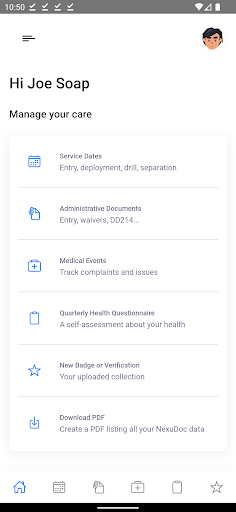 Android application NexuDoc screenshort