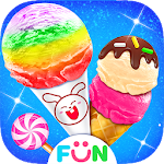 Cover Image of Unduh Candy Ice Cream Cone - Game Makanan Penutup Pelangi Manis  APK