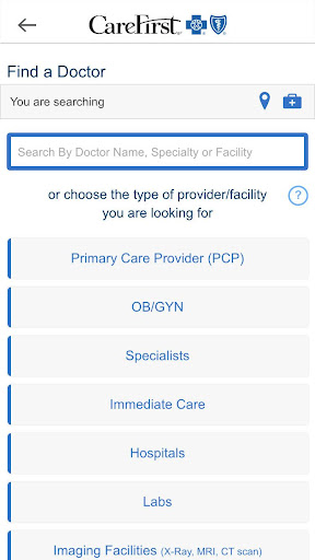 CareFirst Screen 2