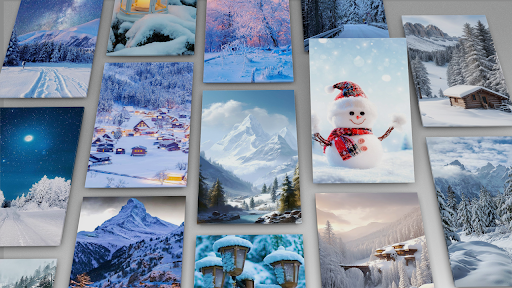 Android application Winter Wallpaper screenshort