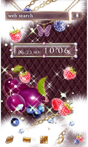 Android application Girly Theme-Sparkle Fruits- screenshort