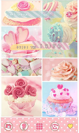 Android application -Melty Sweets- Theme +HOME screenshort