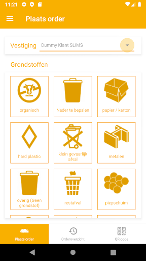 Milgro Order App Screen 2