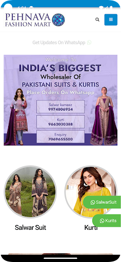 Android application Pehnava Fashion Mart screenshort