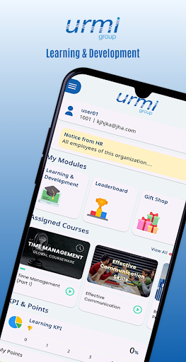 Android application Urmi Learning & Development screenshort