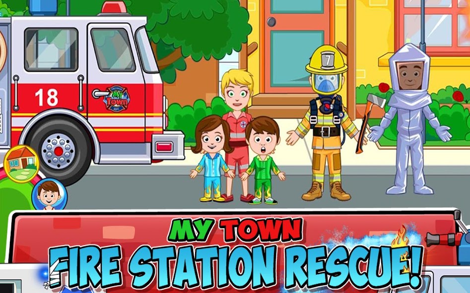 My Town : Fire station Rescue screenshots