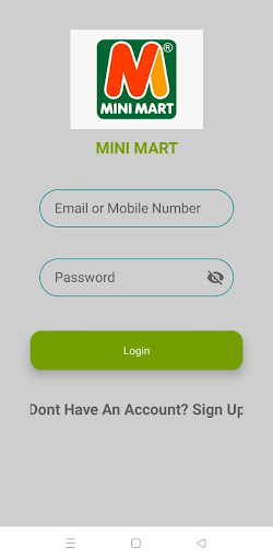 Android application MINI MART screenshort