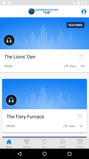 Android application Cornerstone Church Winnie TX screenshort