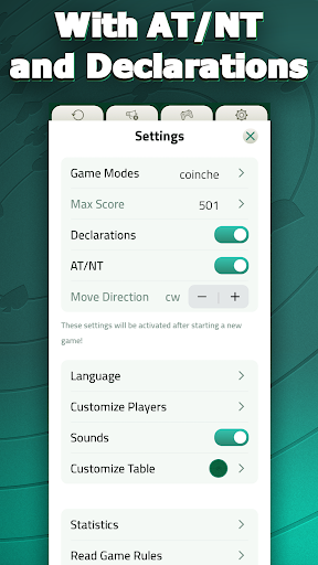 Belote Offline - Single Player Screen 3