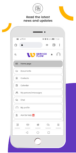 Android application MY SERVICE FLOW screenshort