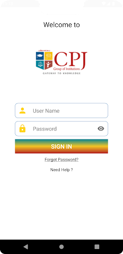 Android application CPJ College screenshort