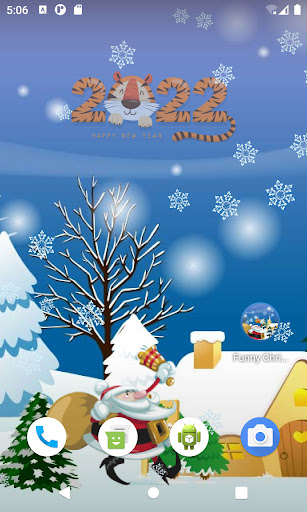 Android application Funny Christmas Live Wallpaper screenshort