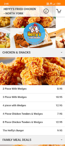 Android application Heffy’s Fried Chicken screenshort