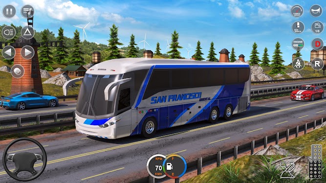 #2. City Bus Driving Bus Game 3d (Android) By: AD Technologies Inc.