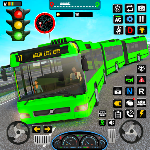 Coach Bus Train Driving Games 1.18 Icon