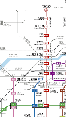 大阪地下鉄路線図のおすすめ画像2