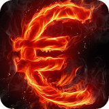 Fiery euro Live WP icon
