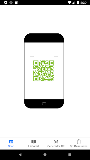 Android application QR-SCANNER screenshort