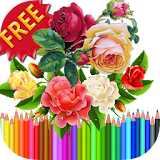 Coloring Book Flowers icon