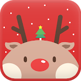 Red Rudolph Go launcher theme icon
