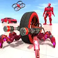 Spider Car Wheel Robot Game - Drone Robot Games 3D