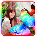 Colorful Butterfly Photo Frame icon