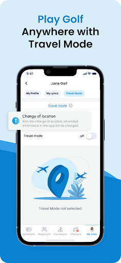 Screenshot of GolfLync Social Golf Community