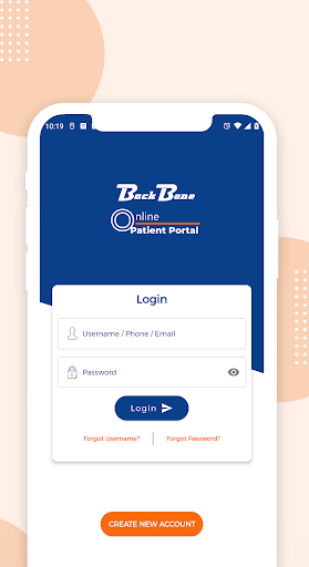 Android application Demo Patient Portal screenshort