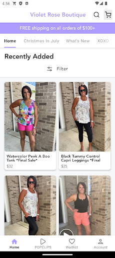 Screenshot of Violet Rose Boutique