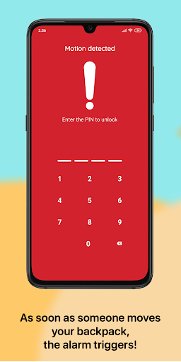 Beach Alarm Screen 2