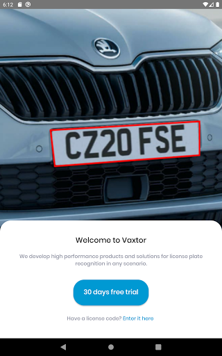 Vaxtor ALPR Screen 3