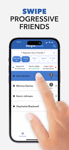 SwipeBlue to Change the World Screen 2