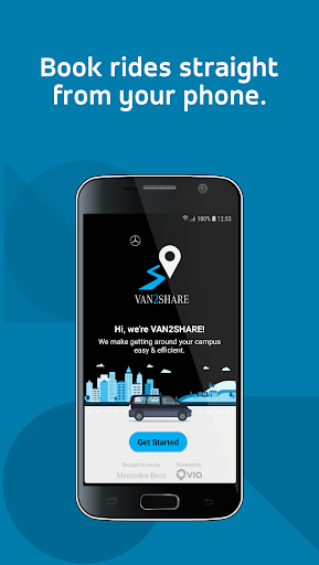 Android application VAN2SHARE by Mercedes-Benz screenshort
