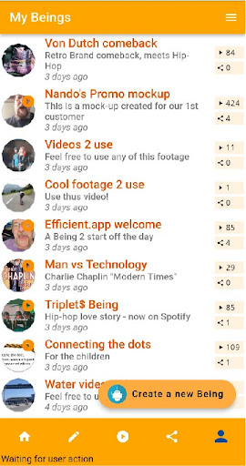 Instigate.ai - the prototype Screen 2