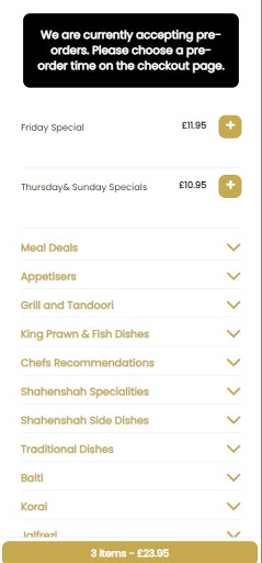Shahenshah Restaurant Screen 2