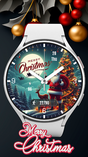Pars Noel Analog Watch Face Screenshot 1 - AppWisp.com