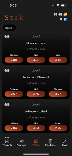 Android application Stak screenshort