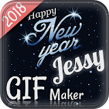 New year Wishing Gif Maker 2018 icon