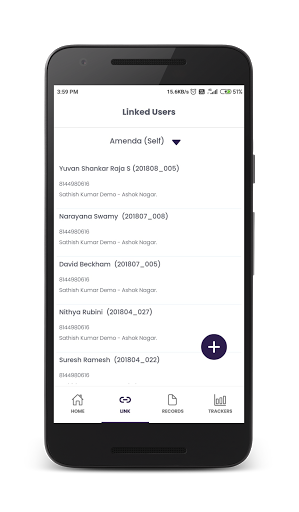 Peoples Lab Patient App Screen 2