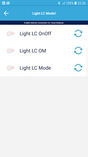 Screenshot of ST BLE Mesh