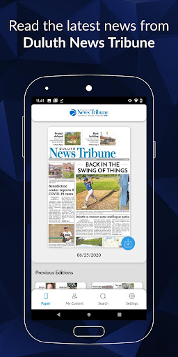 Android application Duluth News Tribune E-paper screenshort