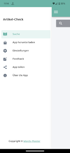 Android application Article Check ( Der Die Das ) screenshort