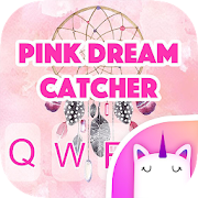Pink Dream Catcher Emoji Keyboard Theme