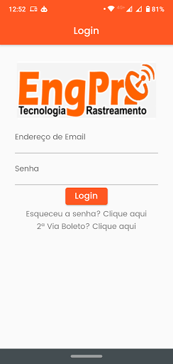 Android application ENGPRO RASTREAMENTO PRO screenshort