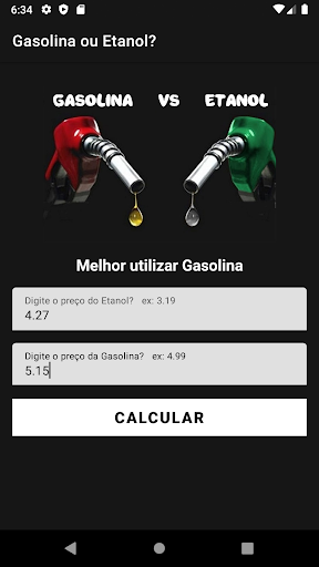 Gasolina ou Etanol? Screen 3