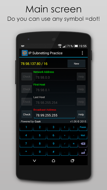 IP Subnetting Practice - 1.06 - (Android)