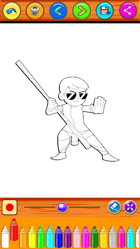 Little Singham Colorung Book